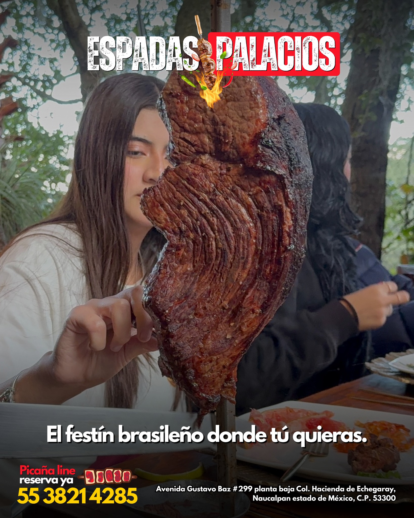 Picaña al carbón